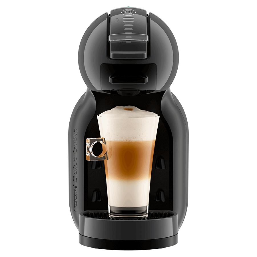 Vista frontal Máquina de Café Mini Me NESCAFÉ® Dolce Gusto® Negra y Gris